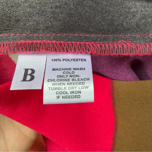 Colorblock Shift Dress in Pink, Yellow & Brown Loft - Picture 13 of 15